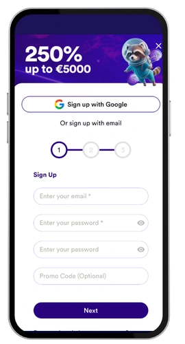 SpaceHills Casino register